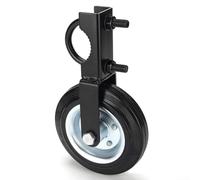Rueda giratoria de puerta resistente de 500 libras, goma sólida de grado de neumático para exteriores para puerta de valla de granja, evita la caída y la tensión de la bisagra, altura ajustable, rollo