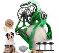 Rueda Giratoria Eléctrica 12V For Hacer Hilo Kit Profesional De Hilado Hilo Con Interruptor De Pie 3 Bobinas Bobinadora De Hilo Pequeña Con Avance Retroceso For Artesanos De Bricolaje(Green)