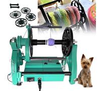Rueda giratoria eléctrica de 12 V, bobinadora de hilo de velocidad ajustable con avance y marcha atrás, máximo 800 RPM, giro de lana para el hogar para tejer y manualidades de pelo de perro