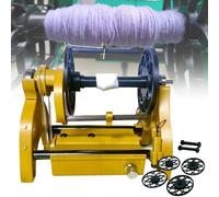 Rueda Giratoria Eléctrica, Máquina Bobinadora Automática De Hilo, Bobinadora De Bolas De Hilo 12V Conmutación Hacia Adelante Hacia Atrás/velocidad Máxima 800 Rpm/capacidad De 4 Oz(Yellow)