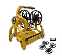 Rueda Giratoria Eléctrica, Máquina Bobinadora de Hilo de Velocidad Ajustable con Interruptor de Pie y 2 Carretes, Velocidad Máxima 800 Rpm, Función de Avance Hacia Atrás, Para Tejer en Casa Color A