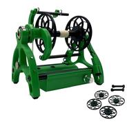 Rueda Giratoria Eléctrica, Máquina Bobinadora de Hilo de Velocidad Ajustable con Interruptor de Pie y 2 Carretes, Velocidad Máxima 800 Rpm, Función de Avance Hacia Atrás, Para Tejer en Casa Color C