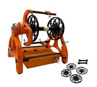 Rueda Giratoria Eléctrica, Máquina Bobinadora de Hilo de Velocidad Ajustable con Interruptor de Pie y 2 Carretes, Velocidad Máxima 800 Rpm, Función de Avance Hacia Atrás, Para Tejer en Casa Color B