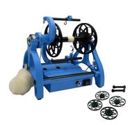 Rueda Giratoria Eléctrica, Máquina Bobinadora de Hilo de Velocidad Ajustable con Interruptor de Pie y 2 Carretes, Velocidad Máxima 800 Rpm, Función de Avance Hacia Atrás, Para Tejer en Casa Color D