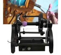 Rueda giratoria eléctrica para lana, 800 rpm, mini bobinadora de hilo con velocidad ajustable y avance/atrás, máquina de hilado de fibra de 4 onzas para procesamiento de pelo de mascotas