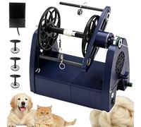 Rueda giratoria eléctrica y bobinadora de hilo, velocidad ajustable, for lana, pelo de mascotas y itinerancia mixta, con 3carretes y pedales, for principiantes IDY