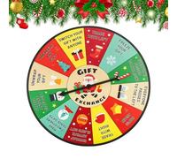 Rueda giratoria para la Navidad, juego para fiestas durante las vacaciones, rueda giratoria con premios para la Navidad | Familia Adultos Mujeres Hombres Chicos Chicas y Adolescentes