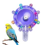 Rueda giratoria para pájaros, juguetes de cacatúa, divertida rueda giratoria de forraje, equipo de juego de enriquecimiento de jaula para mascotas, cacatúas, conure, interior, exterior, interior