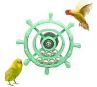 Rueda giratoria para pájaros, rueda de empleo, juguete giratorio de 360 grados para pájaros, para pequeñas jaulas de animales para luchar contra el aburrimiento y
