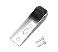 Rueda giratoria para puerta corrediza, rodillo direccional de montaje lateral silencioso, rueda lisa con tornillos para muebles, puertas correderas (10 piezas negras)