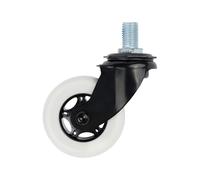 Rueda giratoria para Razor Crazy Cart - Repuesto premium de 76 mm x 30 mm para Crazy Cart CC XL y DLX - Conjunto completo de ruedas delanteras y