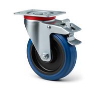 Rueda giratoria para transporte con freno 200mm 350 kg Rueda muebles Cargas pesadas Marcha suave