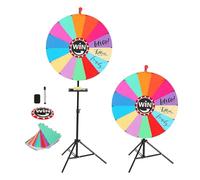 Rueda giratoria portátil: gira de ajustable de 30 cm, rueda de decisión de juego compacta, herramienta ligera para la actividad del evento | interactivo para cumpleaños de carnaval