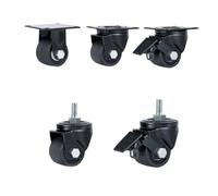 Rueda giratoria Universal industrial/M16/Placa Plana/Centro de Carga bajo con Freno de Nylon(M16-Brake)