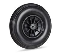 Rueda goma jardin neumático sólido llanta de plástico 4 unidades 100 kg 33 cm