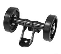 Rueda guardabarros de bicicleta de aleación 38.5mm Rodillo liso (negro)