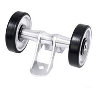 Rueda guardabarros de bicicleta de aleación 38.5mm Rodillo liso (plata)