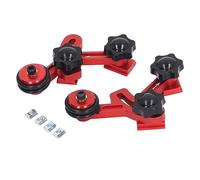 Rueda guía de alimentación de sierra de mesa con rodillo de rodamiento de aleación de aluminio de alta resistencia con kit de prensa izquierdo derecho y bloques deslizantes para