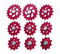 Rueda guía de bicicleta 10 18T con rodamientos de acero fiables para una conducción duradera (12T)