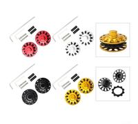 Rueda guía de cadena de bicicleta eficiente para bicicleta plegable Brompton que garantiza una conducción suave con diseño de aluminio ligero (negro)