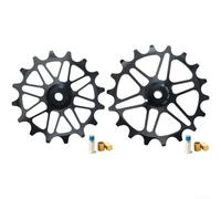 Rueda guía de rodamiento de cerámica 18T para bicicleta de carretera MTB | Rodamientos de bolas de cerámica, resistencia ultrabaja, tamaño 18T, compatible con bicicleta de carretera, a prueba de óxido