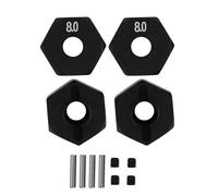 Rueda Hex Begh Actualización Parte de Aluminio Aleación de Aluminio Alto Rendimiento Mecanizado CNC Precisión Ajuste para SCX10 90046 90047 RR10 RC Crawler 8 mm 9 mm 10 mm de 12 (8.0 mm)
