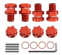 Rueda hexagonal RC de 10 mm, unidad de cubo de rueda extendida de 14 mm a 17 mm con tuercas antipolvo de 17 mm de aluminio para Arrma Senton Granite Big Rock Vorteks 3S Senton Granite Mega550