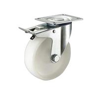 WOLFPACK LINEA PROFESIONAL - Rueda Industrial Nylon Placa con freno 100mm