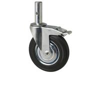 Rueda industrial - rueda de andamio macho de 200 mm, alta resistencia, ideal para cargas pesadas, fabricada en material duradero.