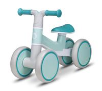 lionelo VILLY Bicicleta de Equilibrio Ligera, Correpasillos para bebés 4 Ruedas de 1 a 3 años (hasta 30 kg), Amortiguación Delantera, Asiento ergonómico, Regalo para niñas y niños (Turquoise)