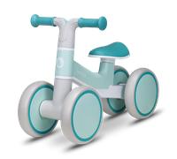 lionelo VILLY Bicicleta de Equilibrio Ligera, Correpasillos para bebés 4 Ruedas de 1 a 3 años (hasta 30 kg), Amortiguación Delantera, Asiento ergonómico, Regalo para niñas y niños (Turquoise)