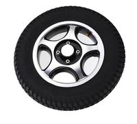 Rueda inflable de 14 pulgadas con orificio de montaje de 17 mm |Capacidad de carga de 150 kg para carro de mano/carro de jardín |Neumático de goma antideslizante compatible con
