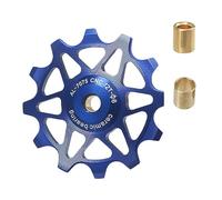 Rueda Jockey 12T/14T - Poleas de Cambio con rodamientos cerámicos for MTB - Ruedas de Cambio Trasero de Alto Rendimiento for Bicicletas de MTB y Carretera(Blue,14T)