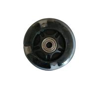 Rueda LED Intermitente para Mini/Micro Scooter - 80mm & 120mm, 5 Colores(Black-80mm)
