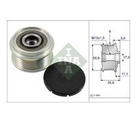 INA 535 0222 10 Rueda libre de alternador Compatible con VW Amarok Pick-up 2HA, 2HB, S1B, S6B, S7A, S7B Crafter Furgón SY, SX Touareg 7P5, 7P6 CRAFTER 30-50 Furgón 2E CRAFTER 30-50 Caja/Chasis 2F