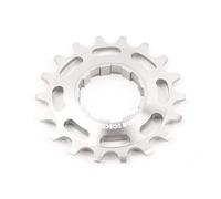 Rueda libre de aleación de aluminio BMX Racing Piñón 16T 18T engranaje de velocidad única piezas de bicicleta accesorios de bicicleta (plata 18T)