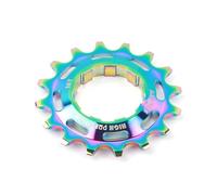 Rueda libre de aleación de aluminio BMX Racing Piñón 16T 18T engranaje de velocidad única piezas de bicicleta accesorios de bicicleta (Oil Slick 18T)