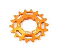 Rueda libre de aleación de aluminio BMX Racing Piñón 16T 18T engranaje de velocidad única piezas de bicicleta accesorios de bicicleta (dorado 18T)