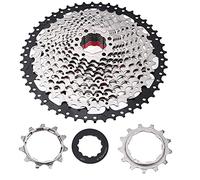 Rueda Libre de Bicicleta, Cassette de Bicicleta Carretera de Montaña 9/10/11/12 Velocidad 32/36/42/46T Piñón de Cassette Accesorios de Repuesto de Bicicleta de Ciclismo(12S 11-50T silver black)