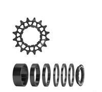 Rueda libre de bicicleta de una sola velocidad 16T 18T aleación de aluminio CNC buje hueco para bicicleta de montaña MTB piezas de ciclismo de carretera ligero acabado anodizado múltiples colores
