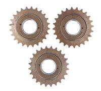 Rueda libre de bicicleta de una sola velocidad de 24 dientes, de acero de alta resistencia, roscada, de repuesto para bicicletas y triciclos de una sola velocidad (paquete de 3)