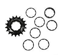 Rueda libre de bicicleta de una sola velocidad, kit de nueve vueltas 18T, juego de conversión de aleación de aluminio 7075, acabado anodizado para resistencia a la oxidación, ideal para MTB Dirt Jump