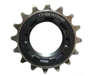 Rueda libre de una sola velocidad 16T para repuesto de engranaje trasero de bicicleta, compatible con bicicletas eléctricas y fijas, tanto para sistemas métricos