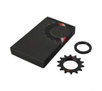 Rueda libre mecanizada CNC de una sola velocidad 14T acabado negro | Precisión mecanizada CNC, tamaño de engranaje 14T, ligero 16 g, suave para la superficie, aleación de aluminio negro