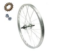 Rueda/llanta trasera 20" x 1.75 + piñón 16 dientes 1V bicicleta Graziella MTB City Bike | aluminio/acero
