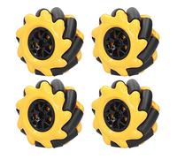 Rueda Mecanum, 60 mm Rueda omnidireccional Robot inteligente Piezas de automóvil Accesorios Componentes de juguete de bricolaje(2 Pairs)