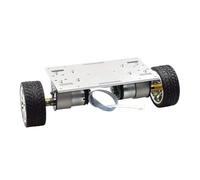 rueda mecanum Kit de coche robot autoequilibrado de doble chasis 2WD con 2 motores codificadores for Ardo RPi, piezas de juguete STEM DIY(Single chassis)