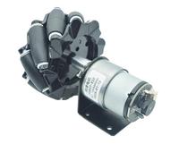 rueda mecanum Motorreductor con codificador Hall de CC JGB37-520 de 6 V y 12 V CC con rueda universal, velocidad de avance y retroceso.(6V12RPM)