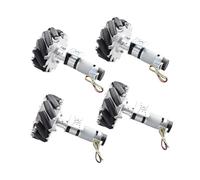 rueda mecanum Rueda Mecanum de metal de 100 mm con carga de 40 kg y codificador de 24 V, motor de CC for proyecto DIY ADO STM32 RPPi