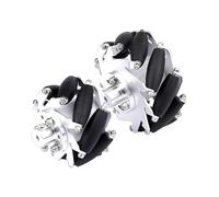 rueda mecanum Rueda Mecanum de metal de 75 mm y 15 kg de carga con acoplamientos de buje de 4/5/6/8 mm, neumáticos for chasis de coche robot ROS(With 8mm hubs)